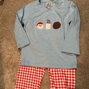 Mary Bell Boutique boys 4t smock Christmas outfit